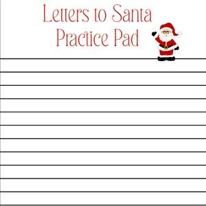 Letters to Santa Practice Notepads